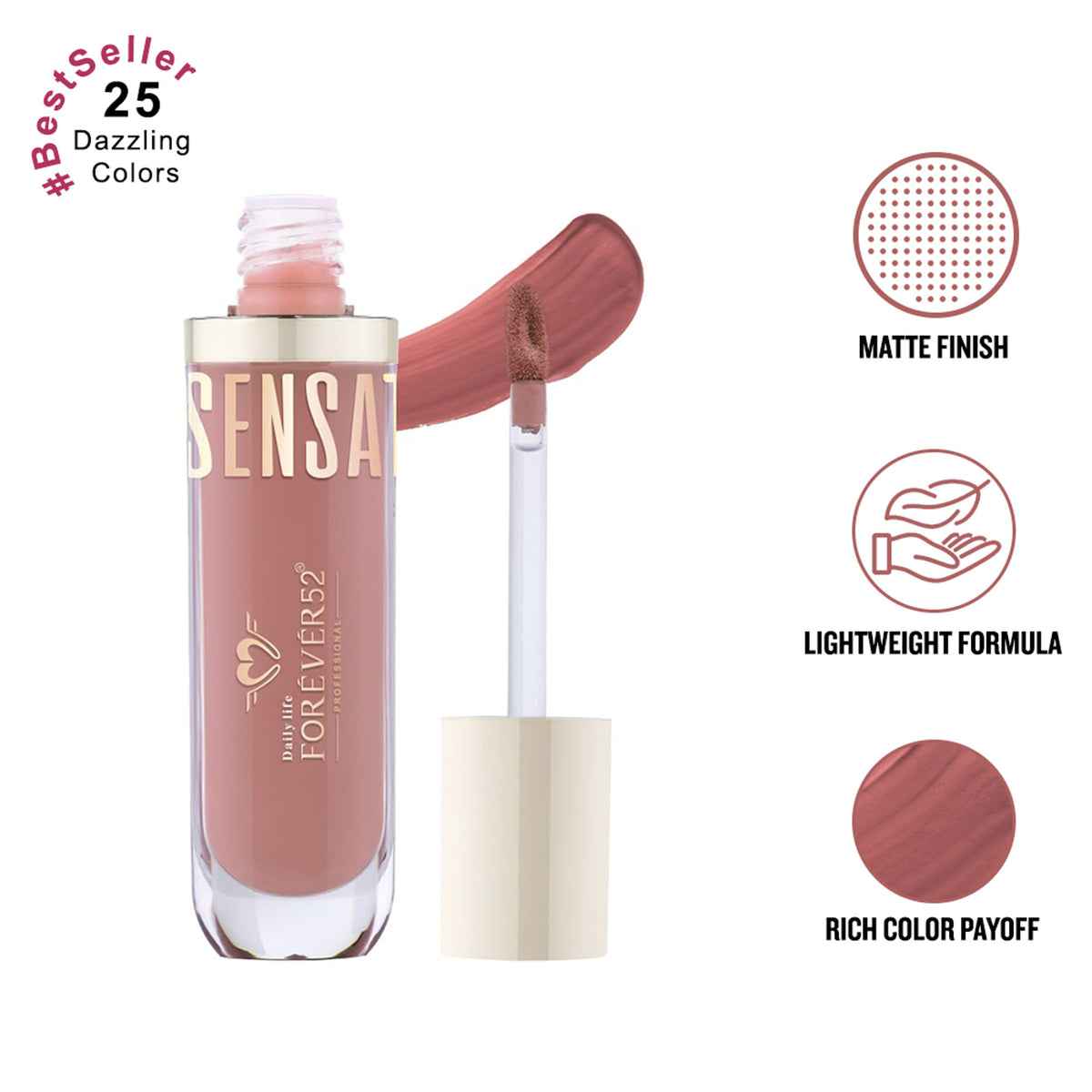 Daily Life Forever52 Sensational Lip Liquid Lipstick - Creamy Caramel - 010