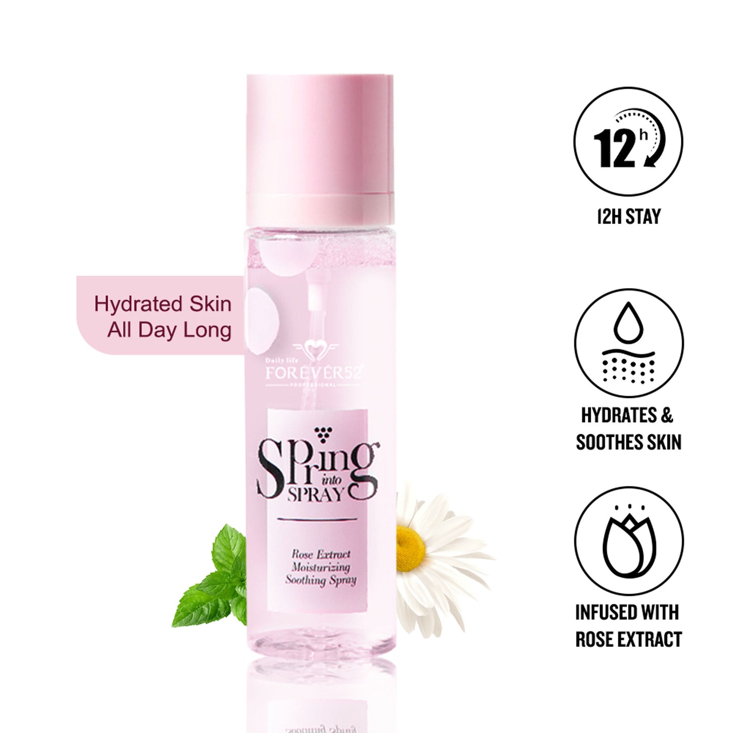 Daily Life Forever52 Rose Extract Moisturizing Soothing Spray