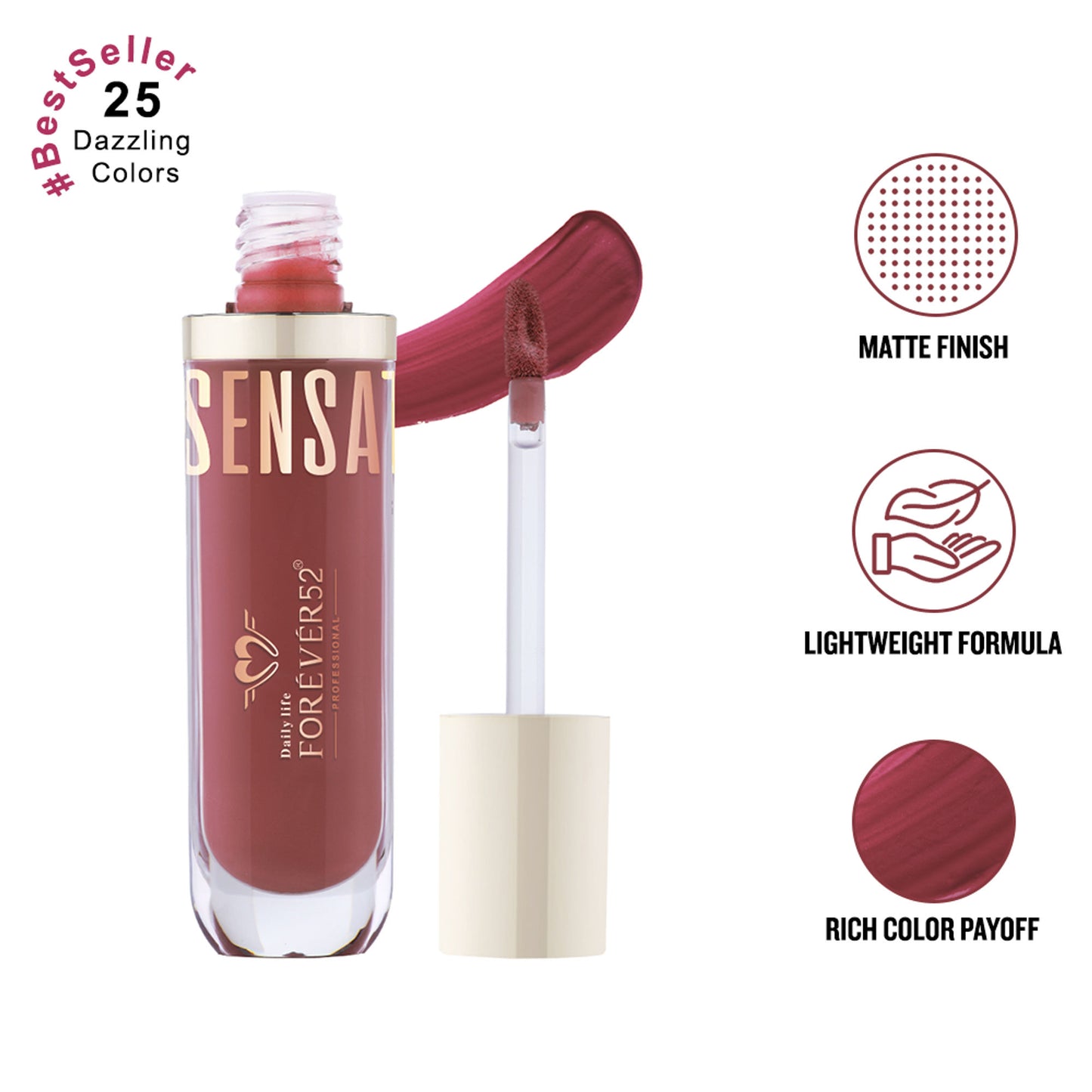 Daily Life Forever52 Sensational Lip Liquid Lipstick - Dusky Nude-020
