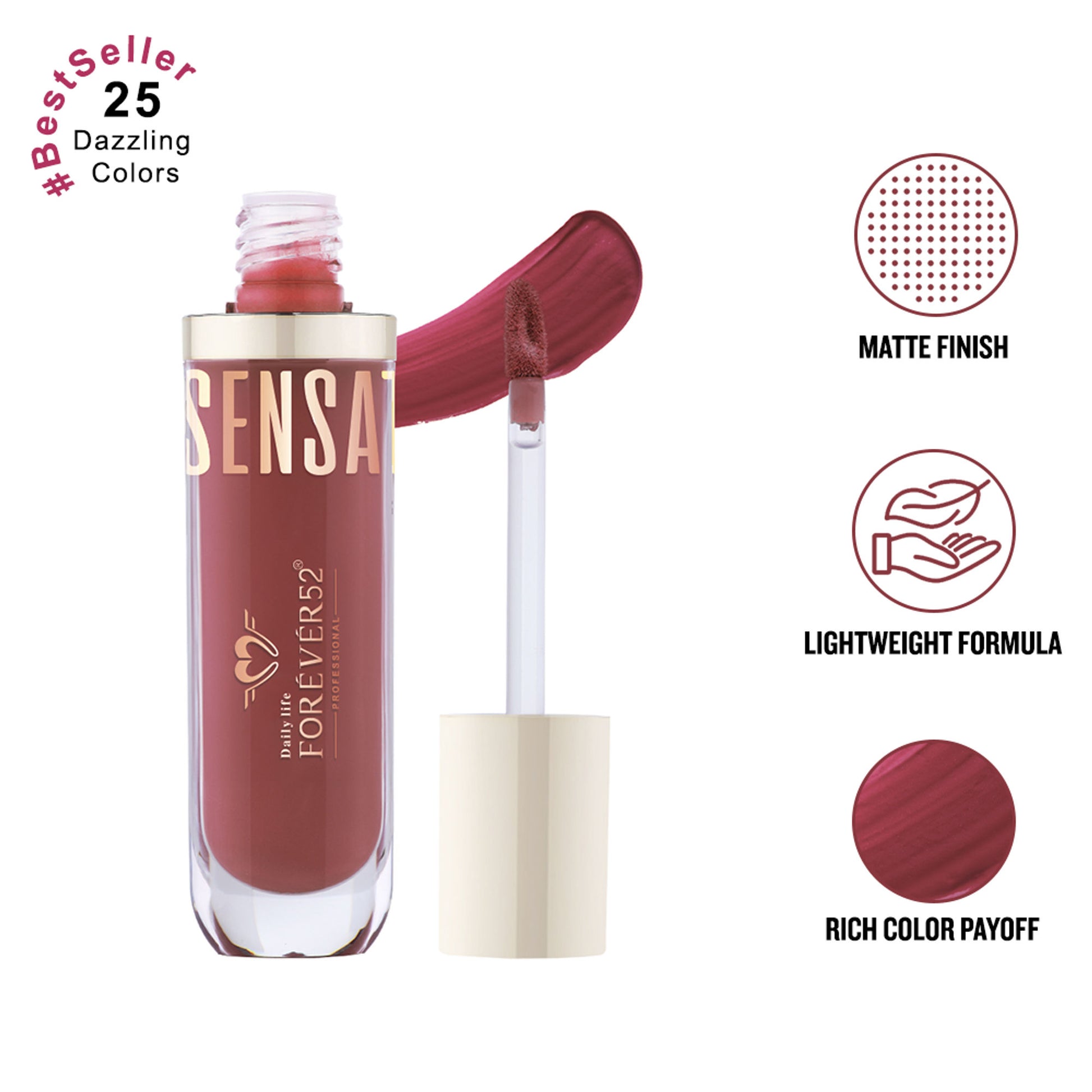 Daily Life Forever52 Sensational Lip Liquid Lipstick - Dusky Nude-020