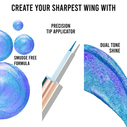 Insight Cosmetics Smudge Free Holographic Eyeliner, Dual Tone Effect - Forest Gold