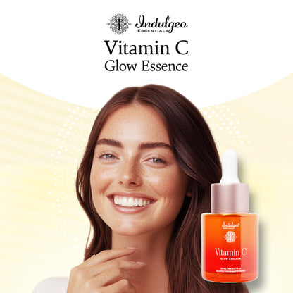 Indulgeo Essentials Vitamin C Glow Essence, Antioxidant - Rich Skin Brightening Face Serum