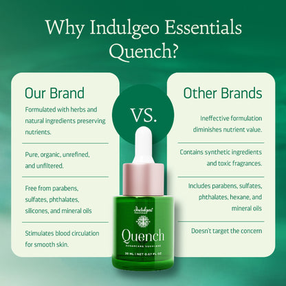 Indulgeo Essentials 100% Sugarcane Quench Squalane - Lightweight Non Sticky Moisturizing Oil