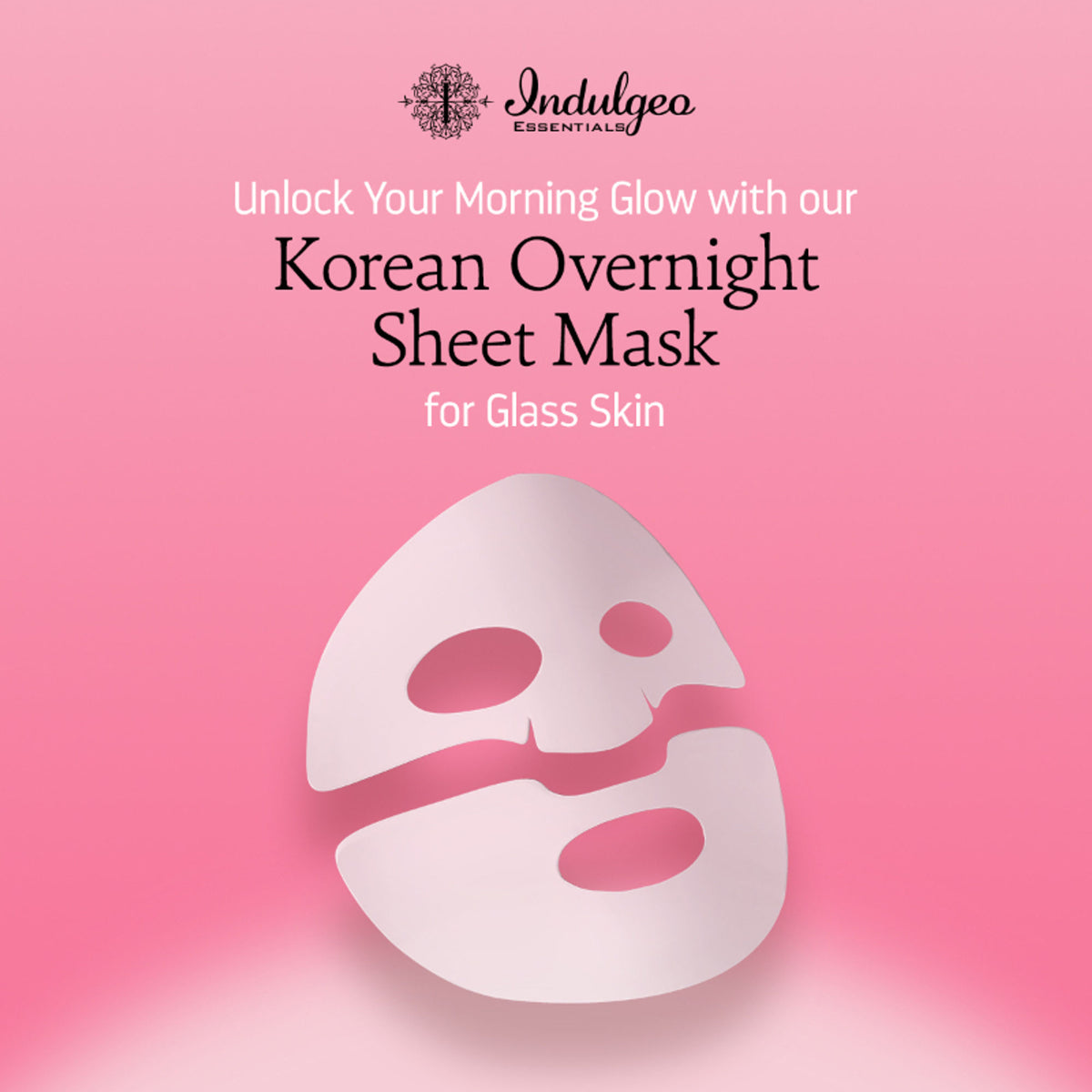 Indulgeo Essentials Ginseng PDRN Enriched Bio Collagen Intense Glow Sheet Mask (44g)