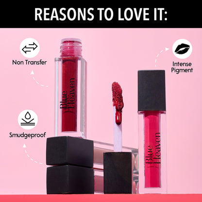 Blue Heaven Minis But Mighty Liquid Matte Lipstick Kit - Majestic Diva Bright