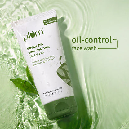 Green Tea Pore Cleansing Face Wash For Oily & Acne-Prone Skin