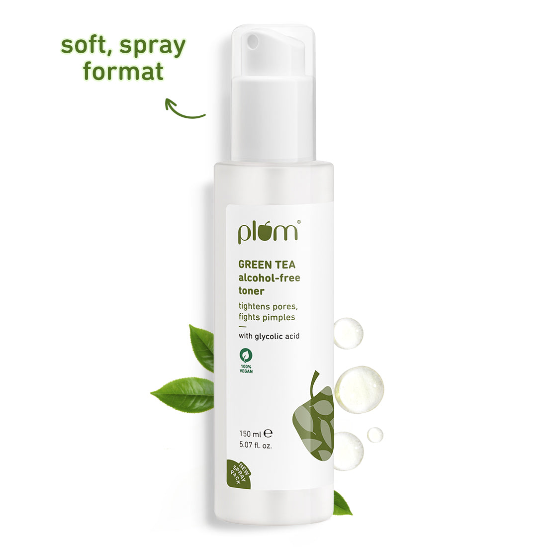 Plum Goodness Green Tea Alcohol-Free Pore Tightening Face Toner For Oily & Acne-Prone Skin