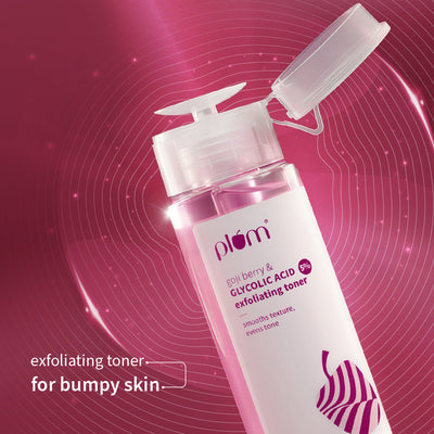 Plum Goodness Goji Berry & 5% Glycolic Acid Exfoliating Toner For Textured Skin