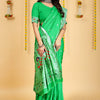 Dhiyona GR Women's Mastani 2 Green Zari Paithani Silk Saree