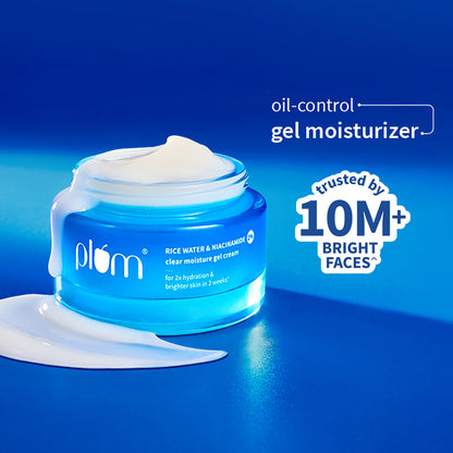 Plum Goodness 2% Niacinamide & Rice Water Brightening Gel Moisturizer For Clear & Bright Skin