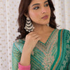 Dhiyona IE Women Floral Embroidered Regular Sequinned Kurta with Trousers & With Dupatta