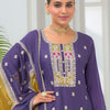 Dhiyona IE Women Ethnic Motifs Embroidered Regular Mirror Work Kurta with Trousers & With Dupatta