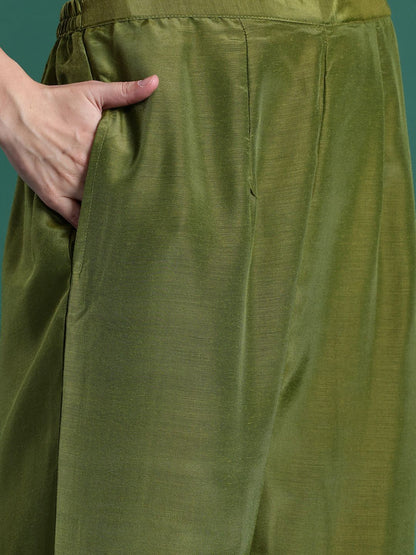 Indyancart IE Ethnic Motifs Kurta with Trousers & Dupatta