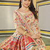 Dhiyona GR Women's Kalki Smoke White Woven Modal Silk Kashmiri Banarasi Saree