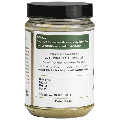 Bixa Botanical Pippali Powder, Ayurvedic herbal powder with ground pippali peppers for traditional herbal remedies.