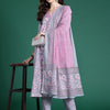 Dhiyona IE Floral Printed Pure Cotton Kurta with Trousers & Dupatta