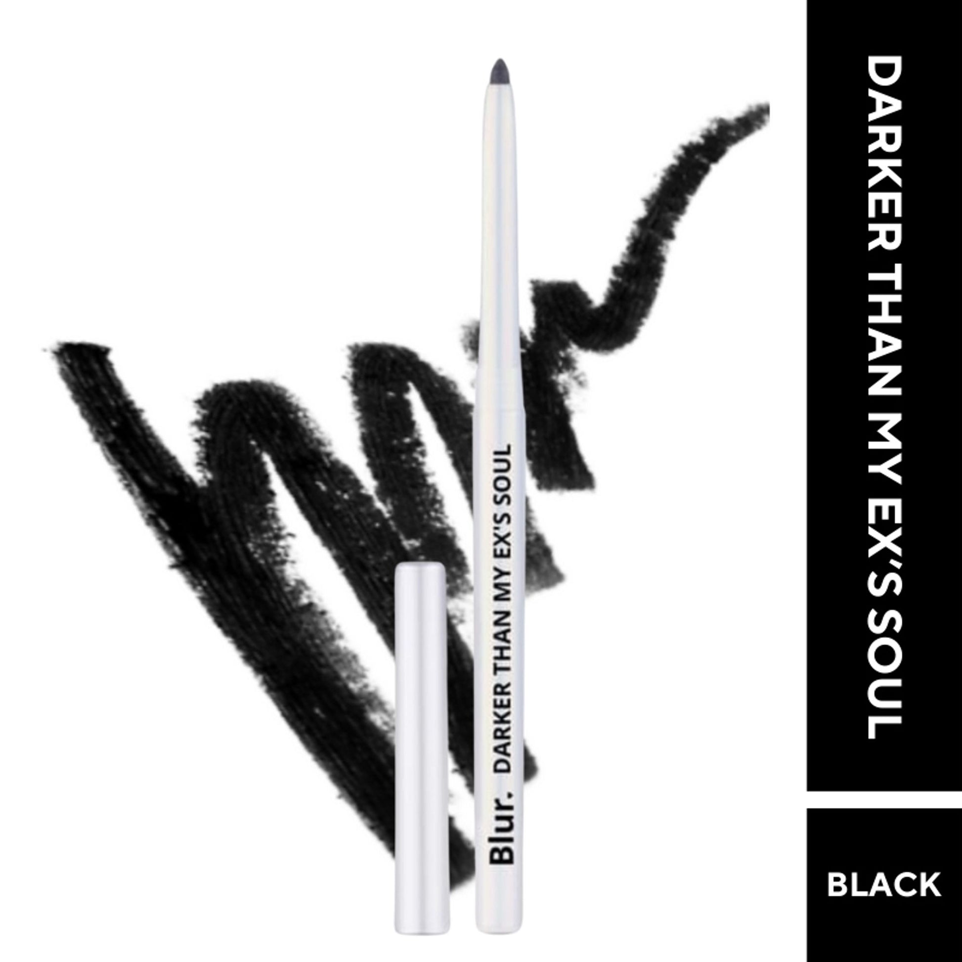 BLUR INDIA Darker Than My Ex'S Soul Kajal & Lipliner - Black