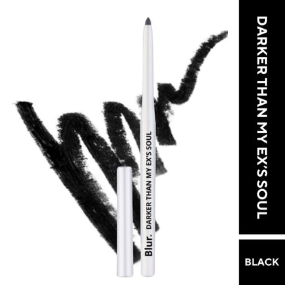 BLUR INDIA Darker Than My Ex'S Soul Kajal & Lipliner - Black