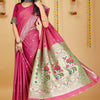 Dhiyona GR Women's Mastani Rani Pink Zari Paithani Silk Saree