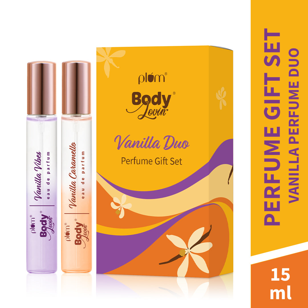 Plum Goodness Vanilla Duo Long Lasting Perfume Gift Set by BodyLovin'