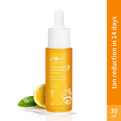 2% Alpha Arbutin & Hyaluronic Acid Tan Fading Face Serum For All Skin Types