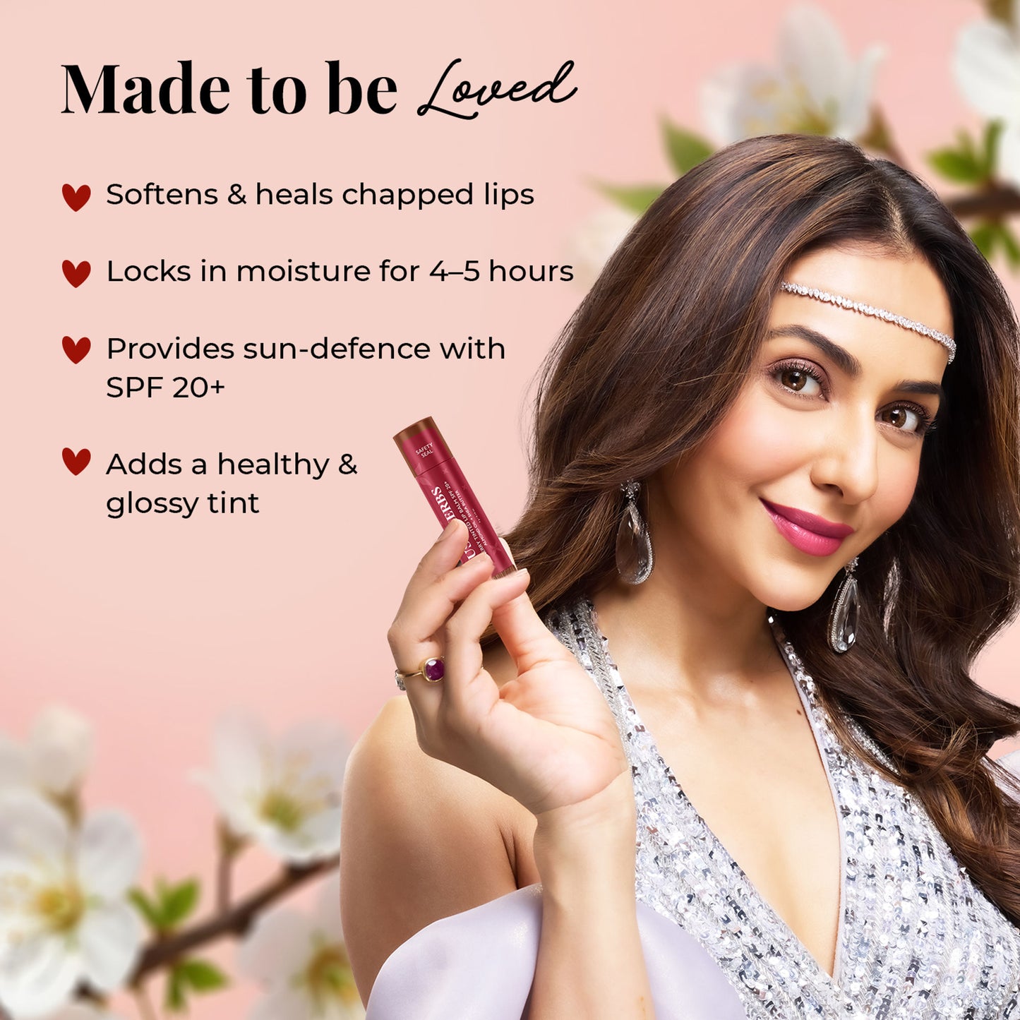 Just Herbs Tinted Lip Balms Spf 20+ - Peach