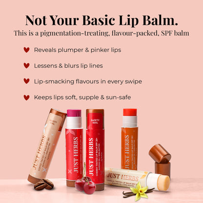 Just Herbs Tinted Lip Balms Spf 20+ - Peach