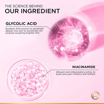 L'Oreal Paris Glycolic Bright Daily Foaming Face Cleanser With Glycolic Acid For Dull Skin