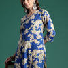 Dhiyona IE Floral Printed Pure Cotton Kurta with Trousers