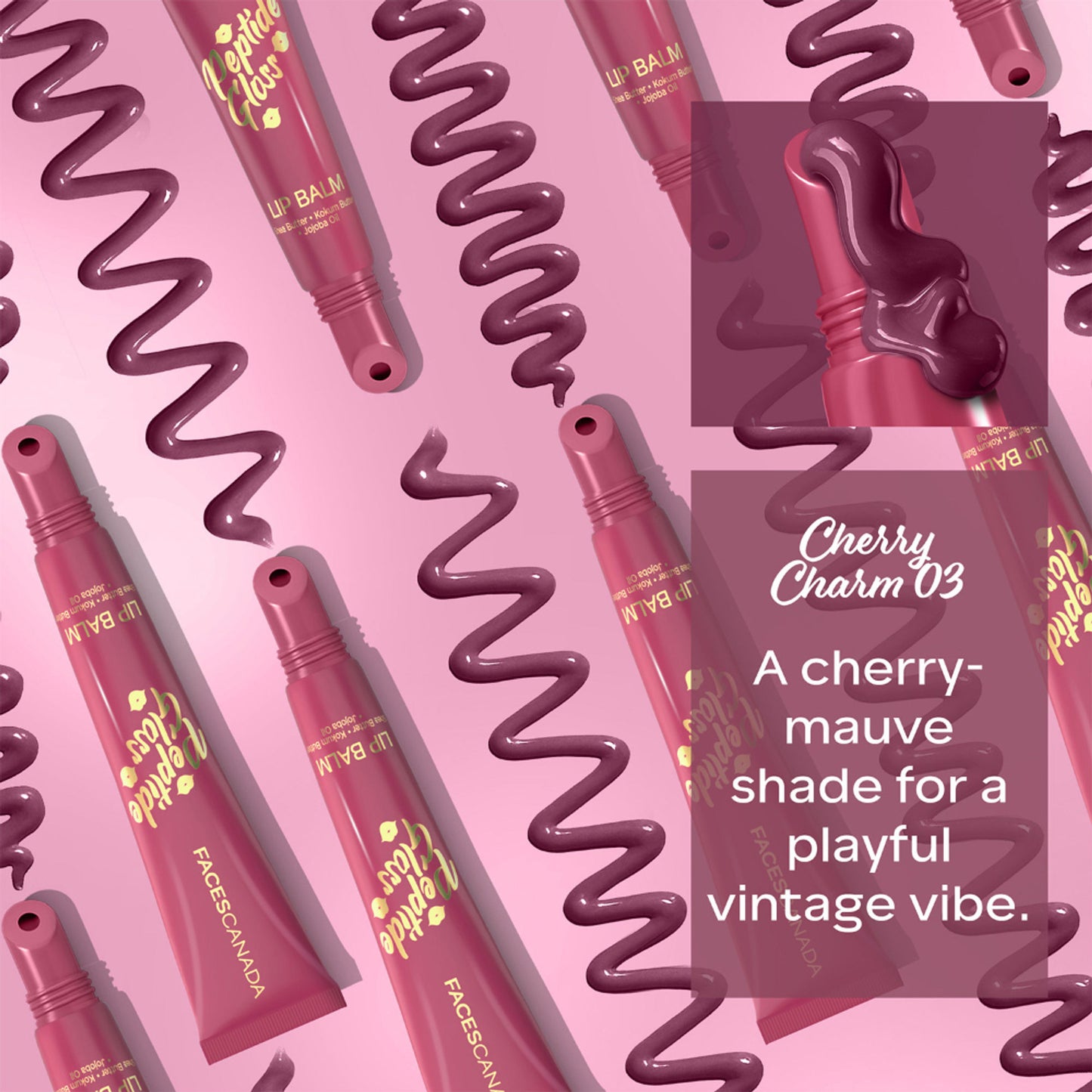 Faces Canada Peptide Gloss Lip Balm - Cherry Charm 03