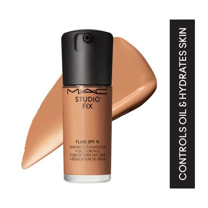 M.A.C Studio Fix Fluid SPF 15 Soft Matte Foundation With Hyaluronic Acid - NW 25