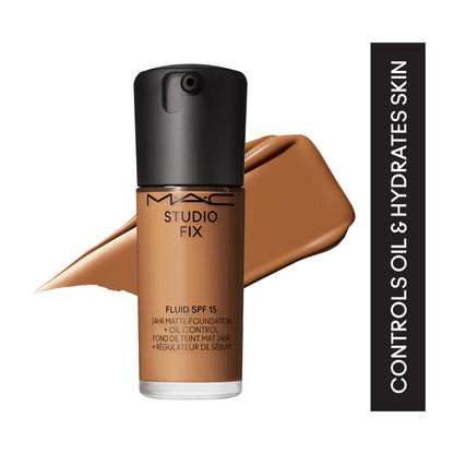 M.A.C Studio Fix Fluid SPF 15 Soft Matte Foundation With Hyaluronic Acid - NW 40