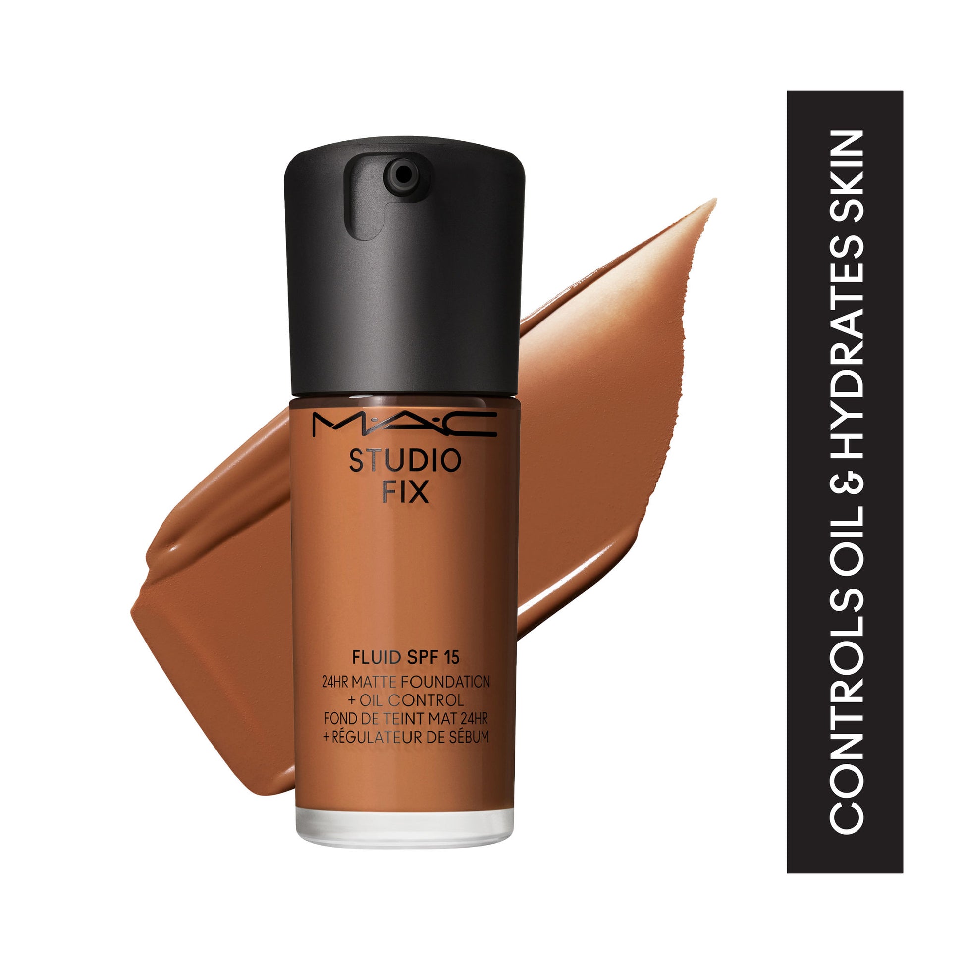 M.A.C Studio Fix Fluid SPF 15 Soft Matte Foundation With Hyaluronic Acid - NW 43