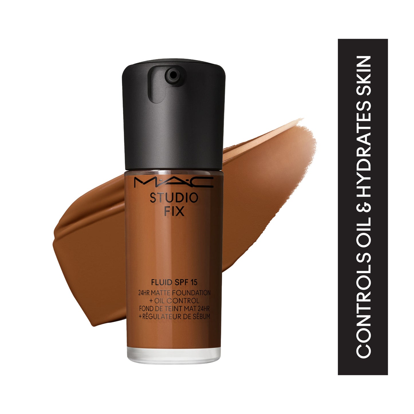 M.A.C Studio Fix Fluid SPF 15 Soft Matte Foundation With Hyaluronic Acid - NW 47