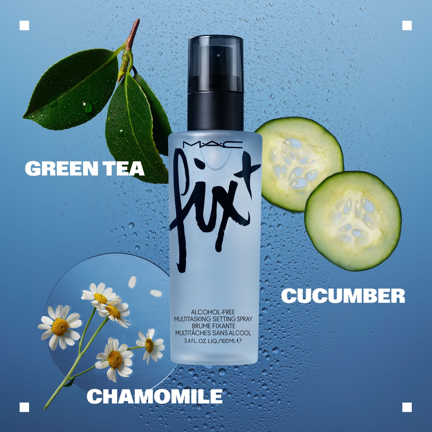 M.A.C Prep + Prime Fix+ (Alcohol Free) Setting Spray - Original (Makeup Fixer) With Green Tea