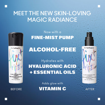 M.A.C Prep + Prime Fix+ Setting Spray - Magic Radiance (Makeup Fixer) With Hyaluronic Acid