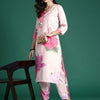Indyancart IE Floral Printed Kurta with Trousers