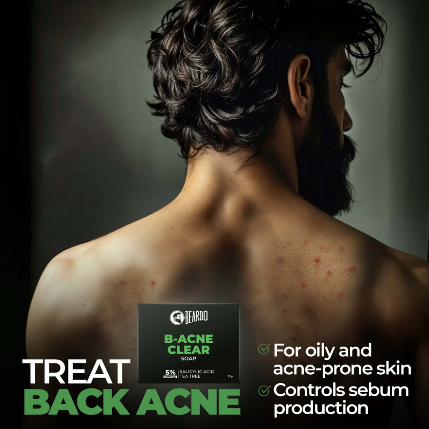 Beardo B-Acne Clear Bathing Bar