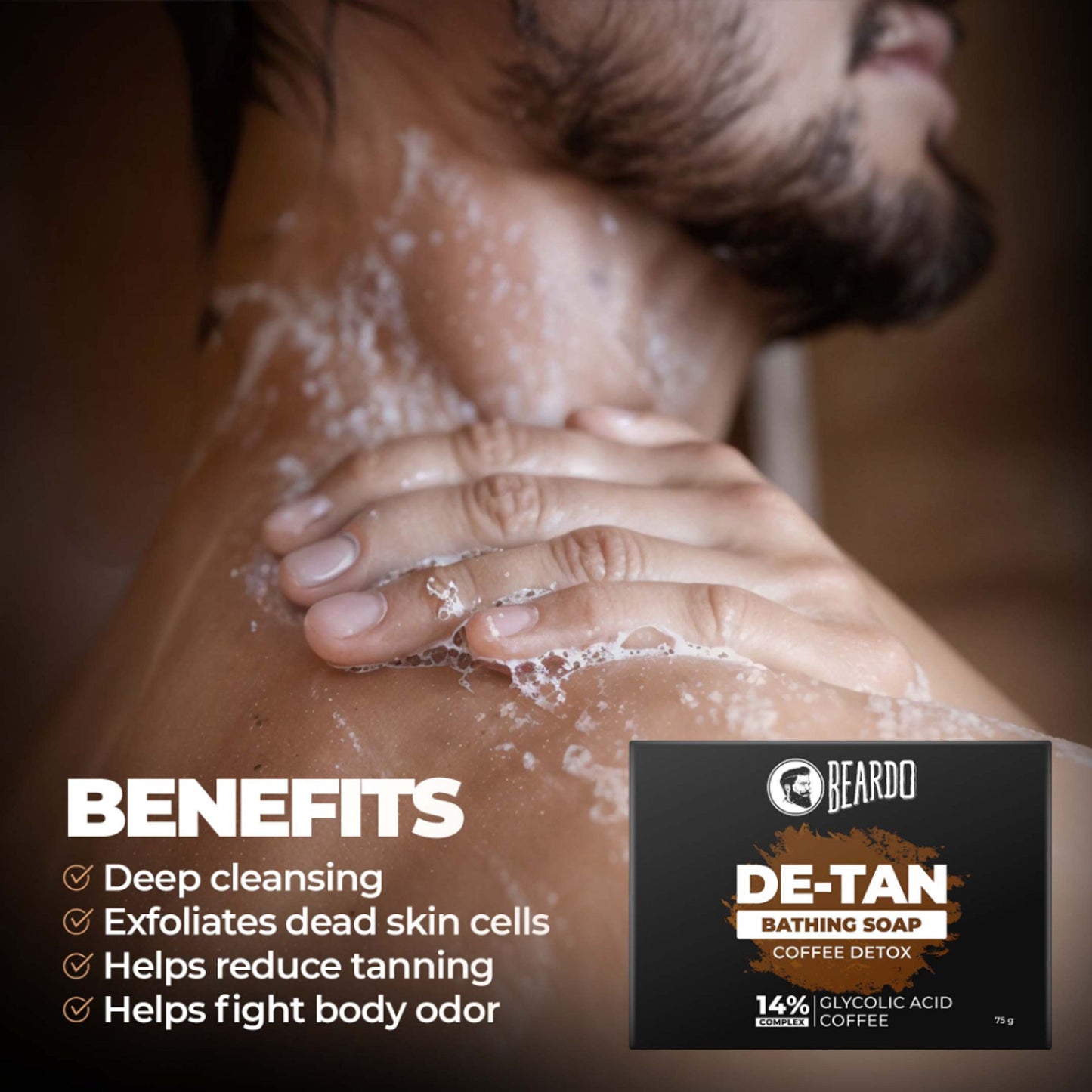 Beardo De-Tan Coffee Detox Bathing Bar