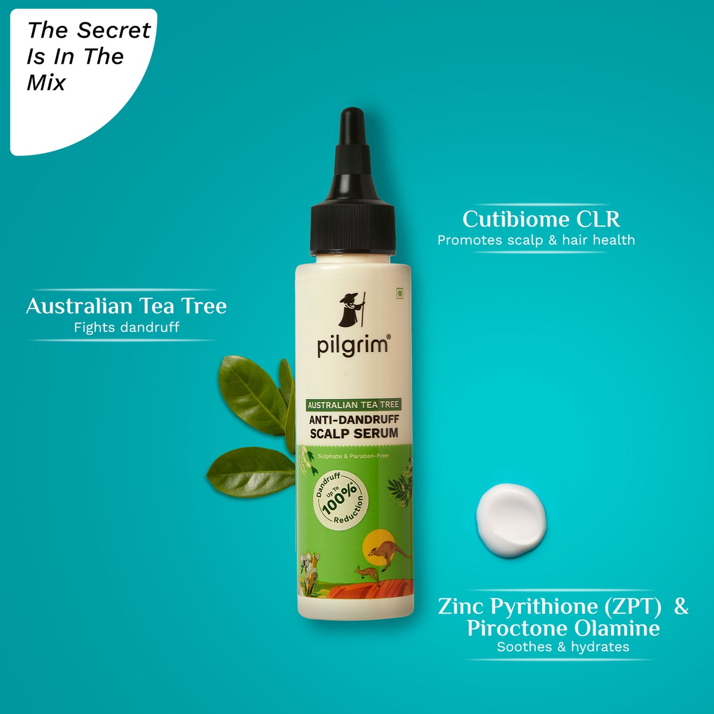 Pilgrim Australian Tea Tree Anti-Dandruff Scalp Serum For Relieves Itchiness & Reduces Inflammation