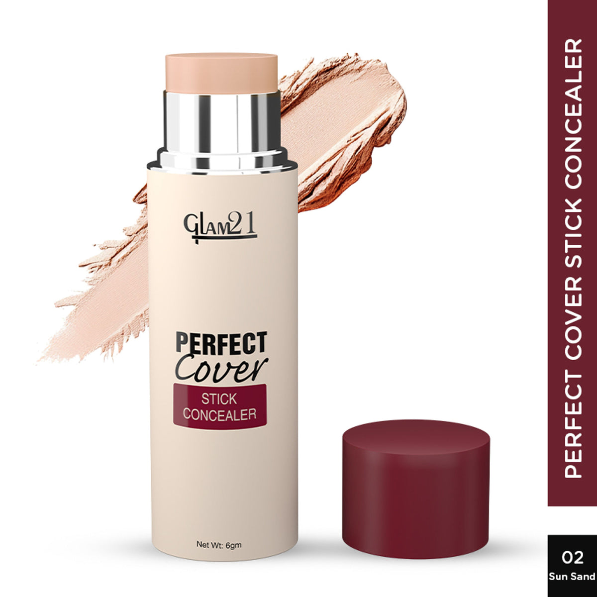 GLAM21 Perfect Cover Stick Concealer - Sun Sand 02