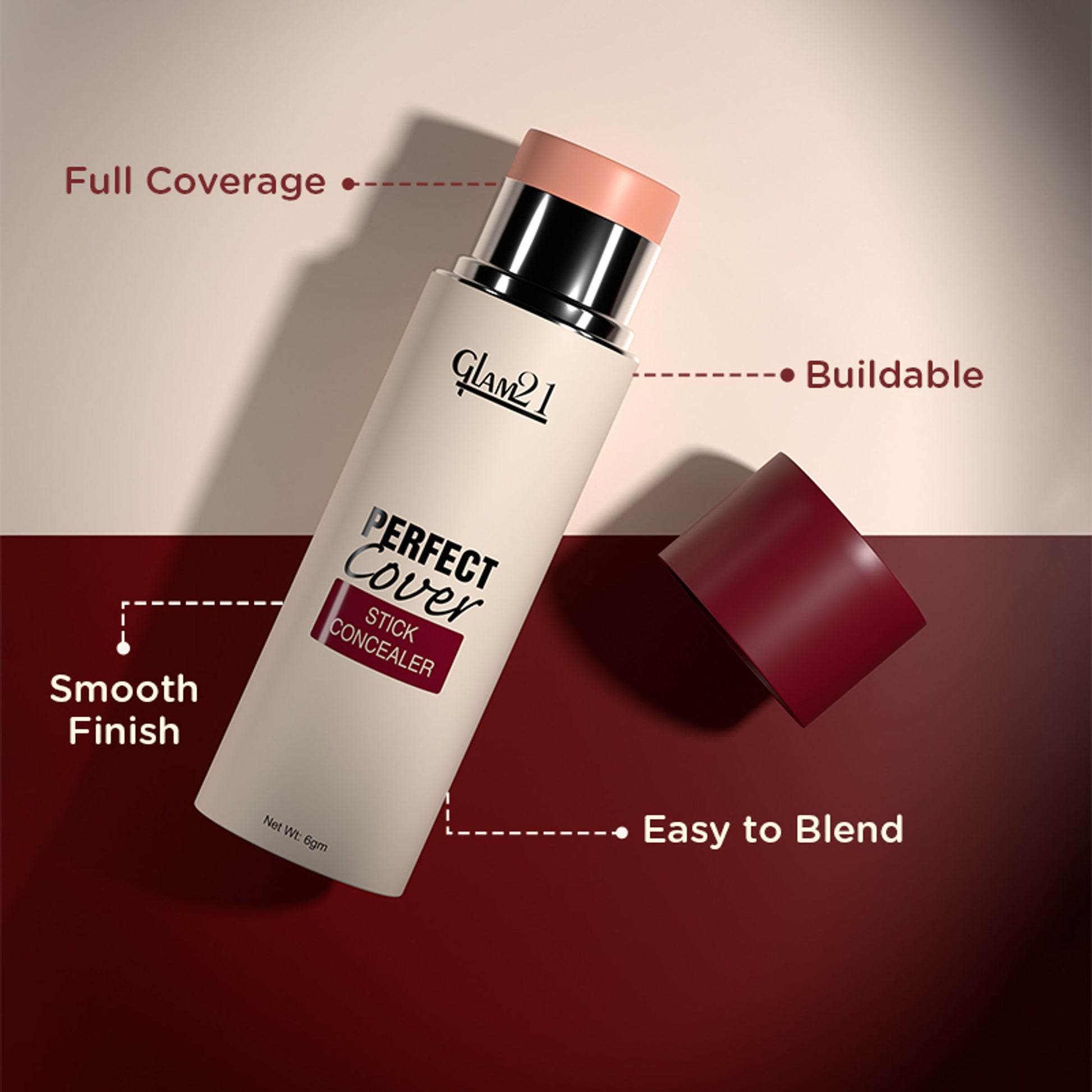 GLAM21 Perfect Cover Stick Concealer - Sand Dune 05