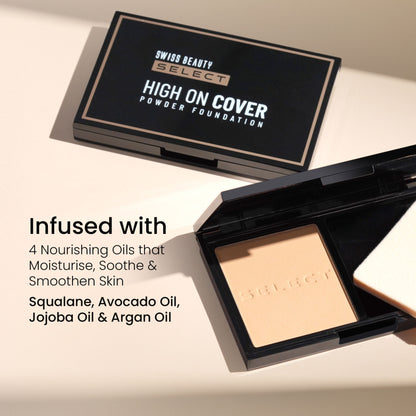 Swiss Beauty Select High On Cover Powder Foundation - 5 Classic Sand