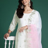 Dhiyona IE Ethnic Motifs Embroidered Kurta with Trousers & With Dupatta