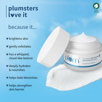 Rice Water & 5% Niacinamide Cloud Whip Face Mask