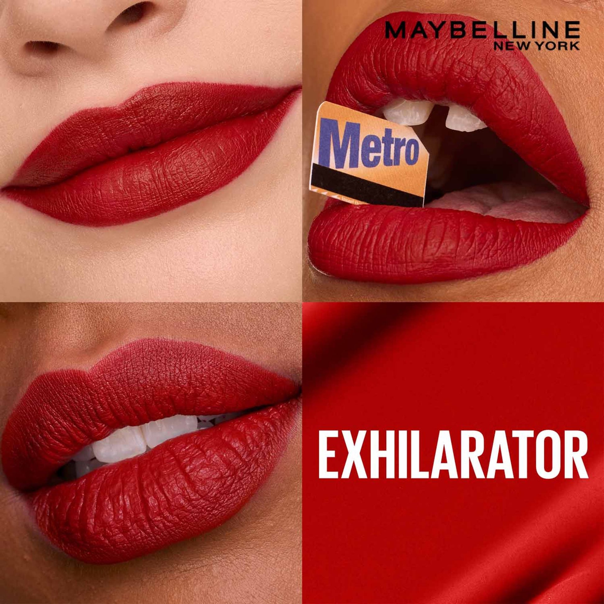 Maybelline New York Super Stay Matte Ink Liquid Lipstick, Lasts Up to 16 Hours - 15 Lover - Exhilarator
