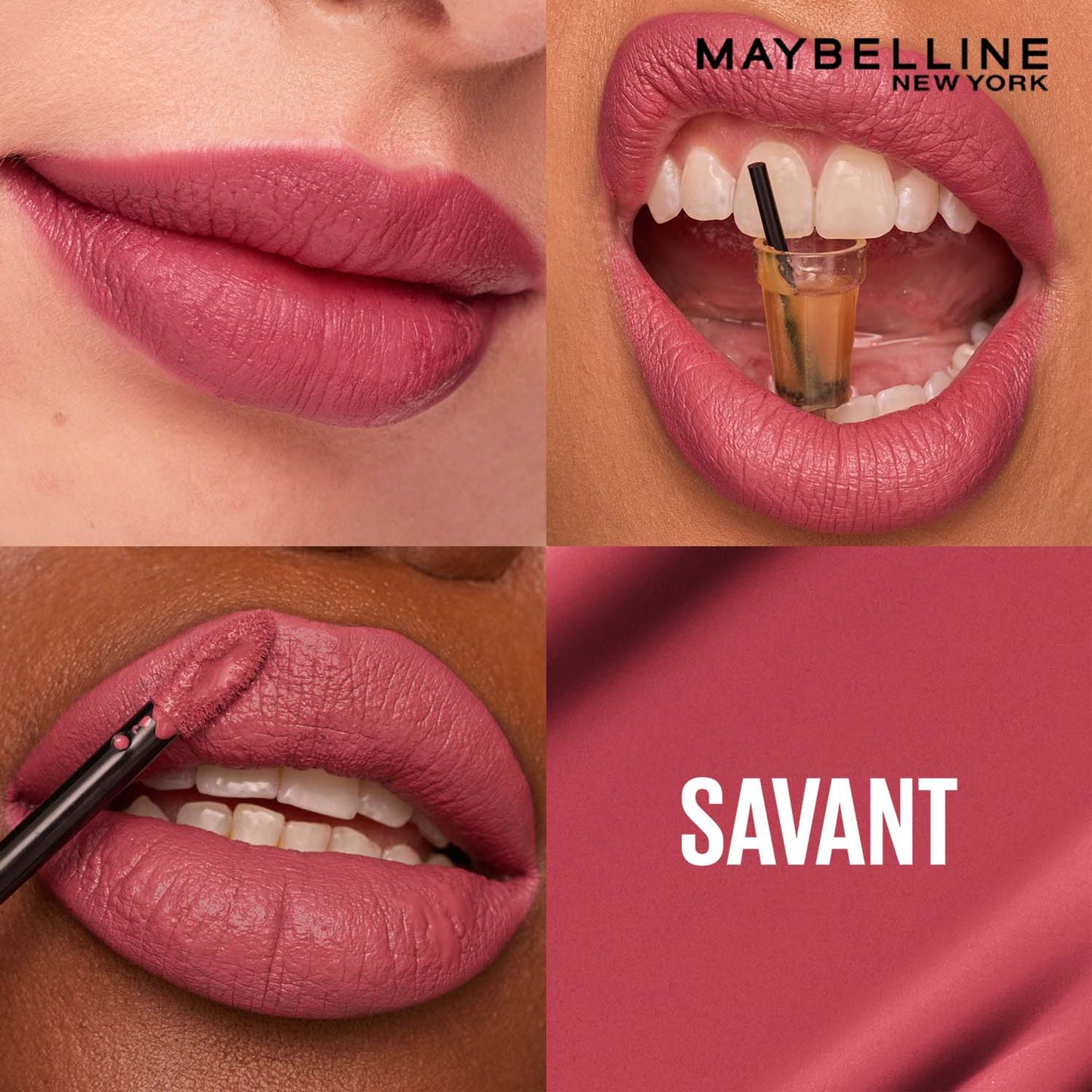 Maybelline New York Super Stay Matte Ink Liquid Lipstick, Lasts Up to 16 Hours - 15 Lover - Savant