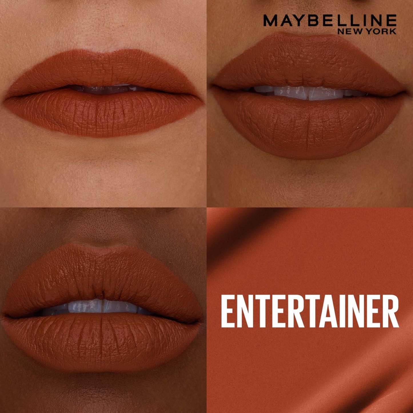 Maybelline New York Super Stay Matte Ink Liquid Lipstick, Lasts Up to 16 Hours - 15 Lover - Entertainer