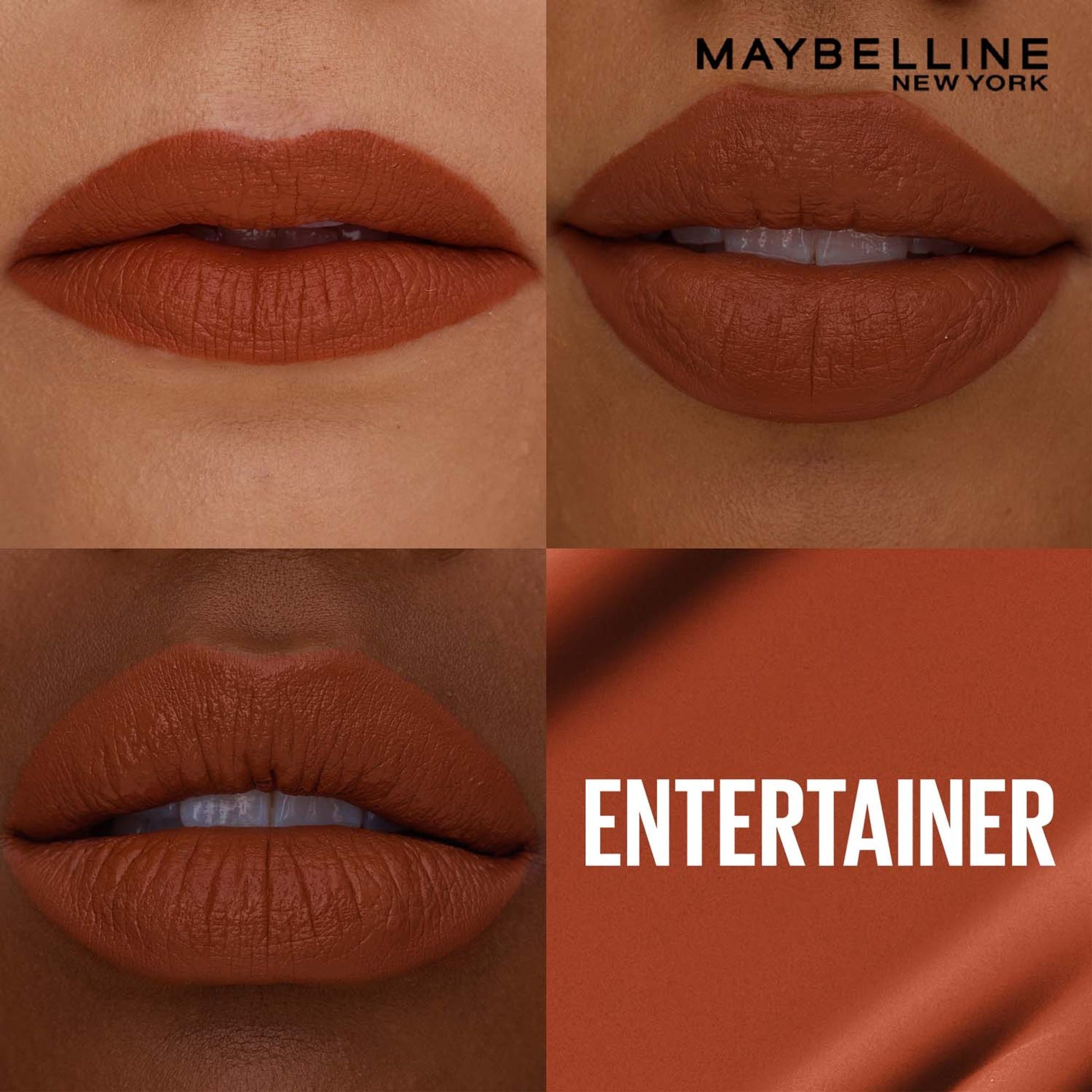 Maybelline New York Super Stay Matte Ink Liquid Lipstick, Lasts Up to 16 Hours - 15 Lover - Entertainer