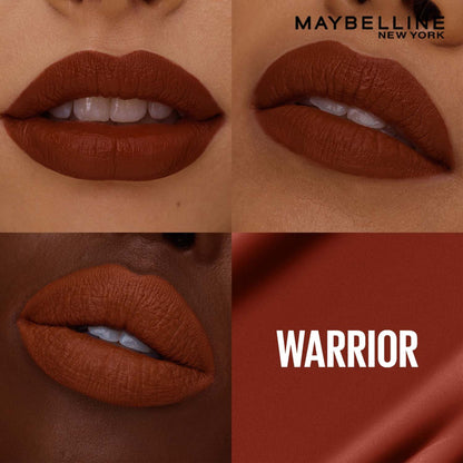 Maybelline New York Super Stay Matte Ink Liquid Lipstick, Lasts Up to 16 Hours - 15 Lover - Warrior